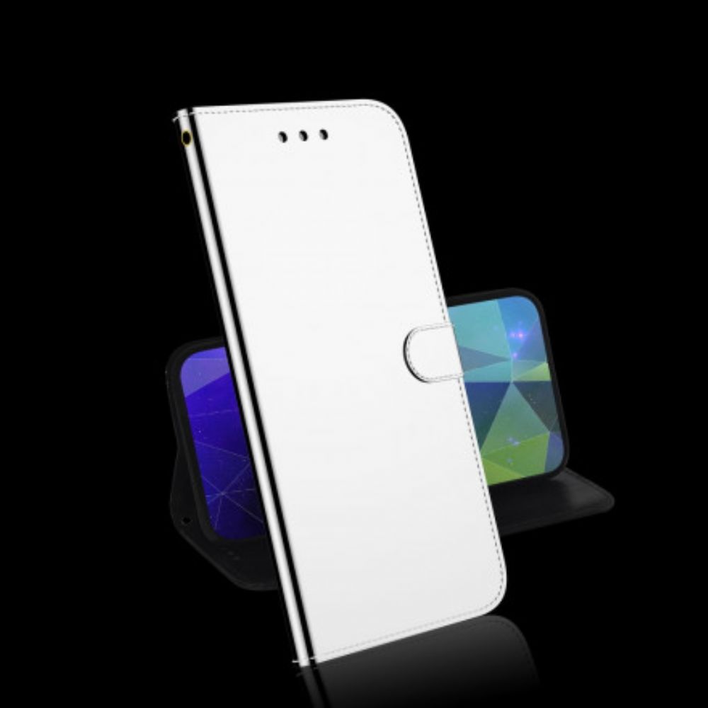 Leren Hoesje voor Samsung Galaxy A32 5G Spiegel Van Kunstleer