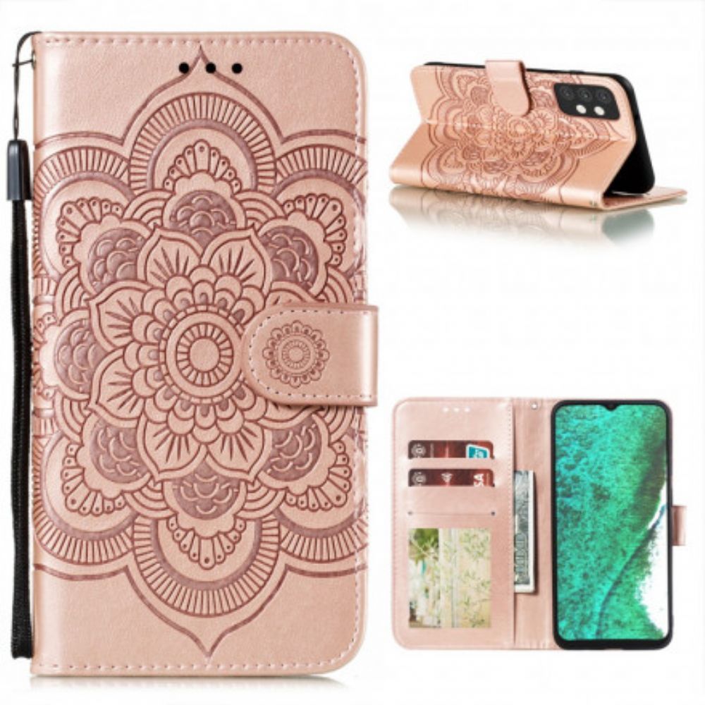 Leren Hoesje voor Samsung Galaxy A32 5G Volledige Mandala