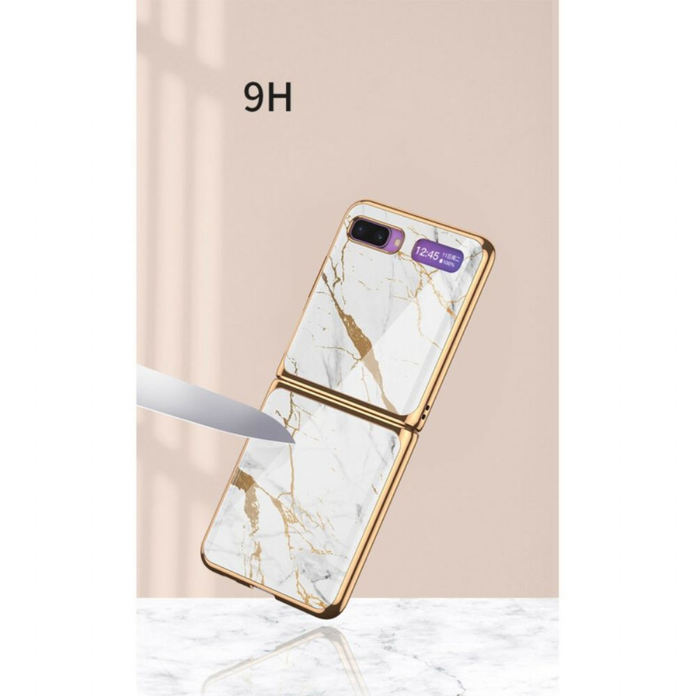 Hoesje voor Samsung Galaxy Z Flip Folio-hoesje Gkk Marmeren Stijl