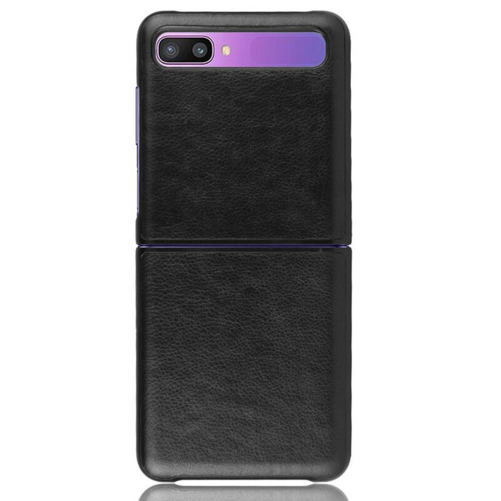Hoesje voor Samsung Galaxy Z Flip Folio-hoesje Lychee Van Kunstleer