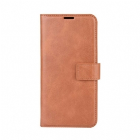 Folio-hoesje voor Samsung Galaxy M12 / A12 Geglazuurd Leereffect