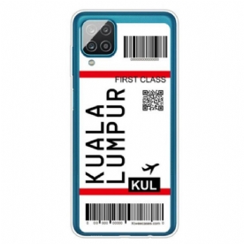 Telefoonhoesje voor Samsung Galaxy M12 / A12 Instapkaart Naar Kuala Lumpur