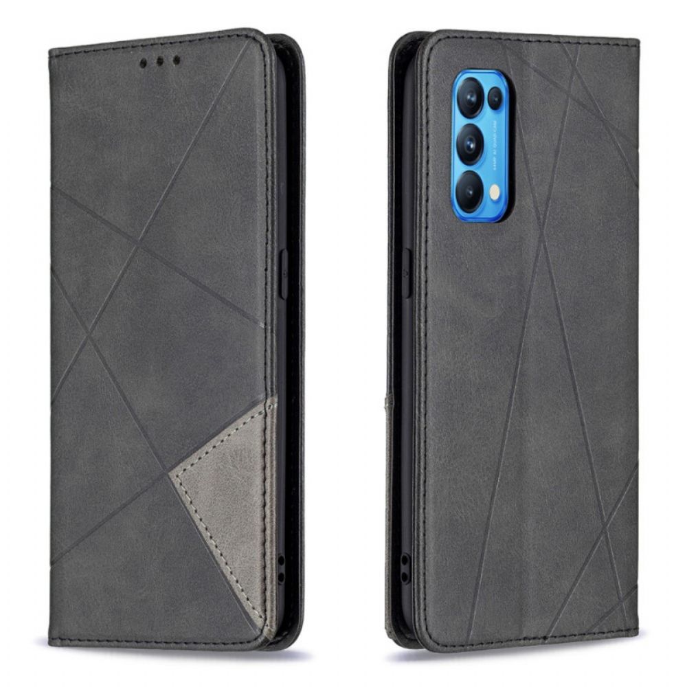 Bescherming Hoesje voor Oppo Find X3 Lite Folio-hoesje Artiestenstijl