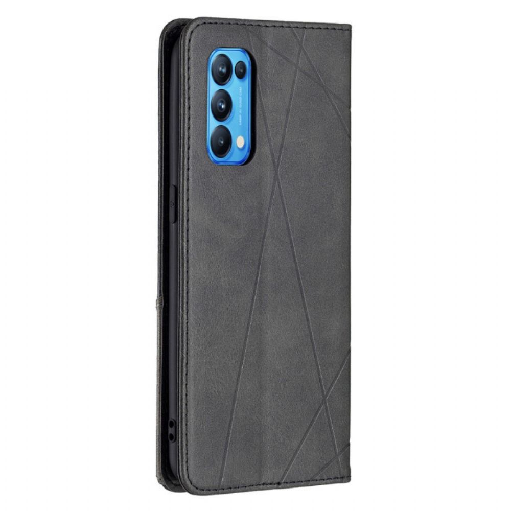 Bescherming Hoesje voor Oppo Find X3 Lite Folio-hoesje Artiestenstijl
