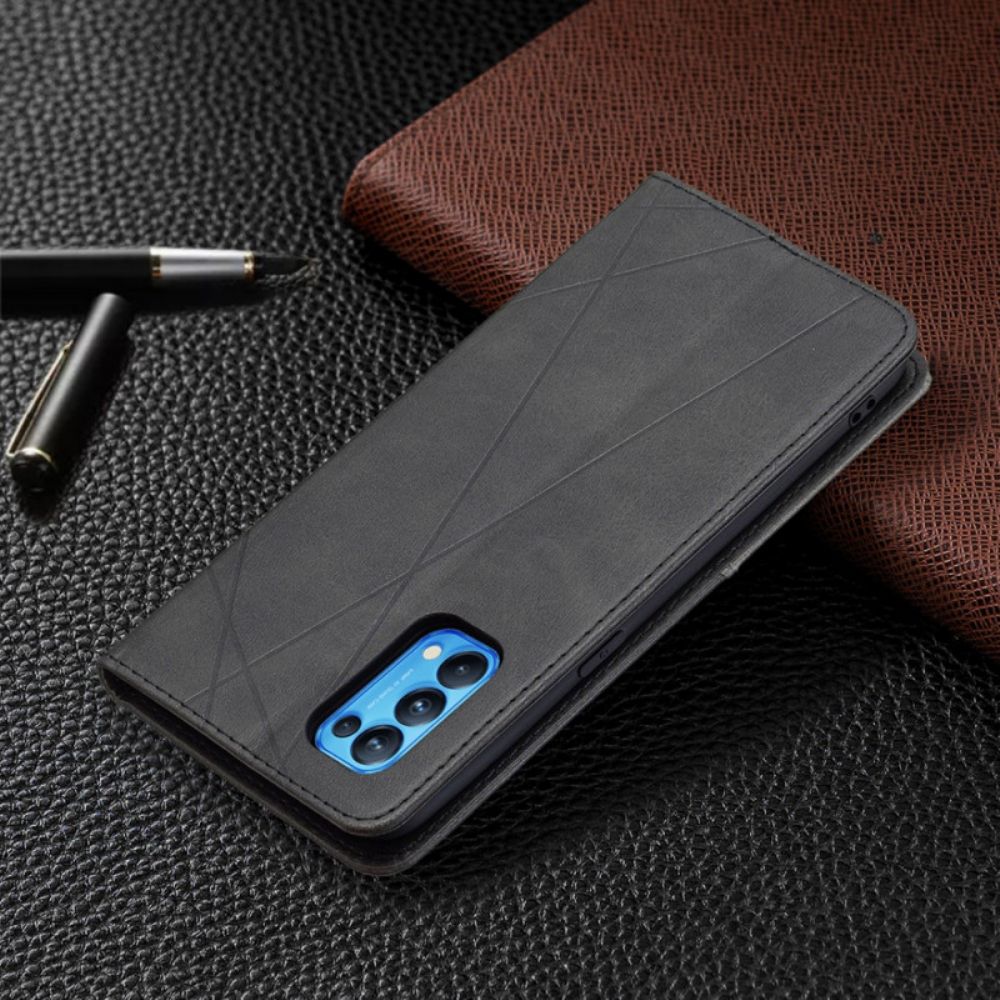 Bescherming Hoesje voor Oppo Find X3 Lite Folio-hoesje Artiestenstijl