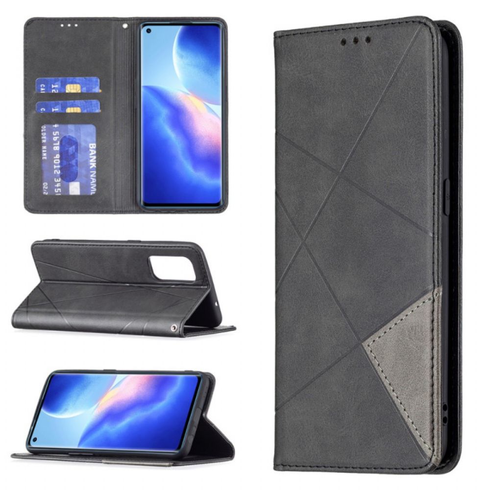 Bescherming Hoesje voor Oppo Find X3 Lite Folio-hoesje Artiestenstijl