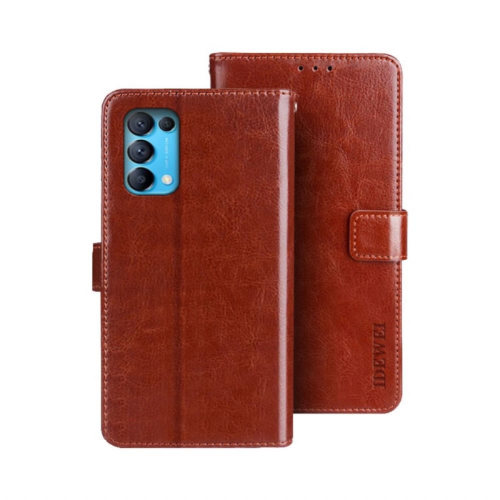 Folio-hoesje voor Oppo Find X3 Lite Imitatieleer Idewei