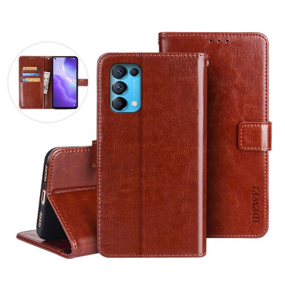 Folio-hoesje voor Oppo Find X3 Lite Imitatieleer Idewei