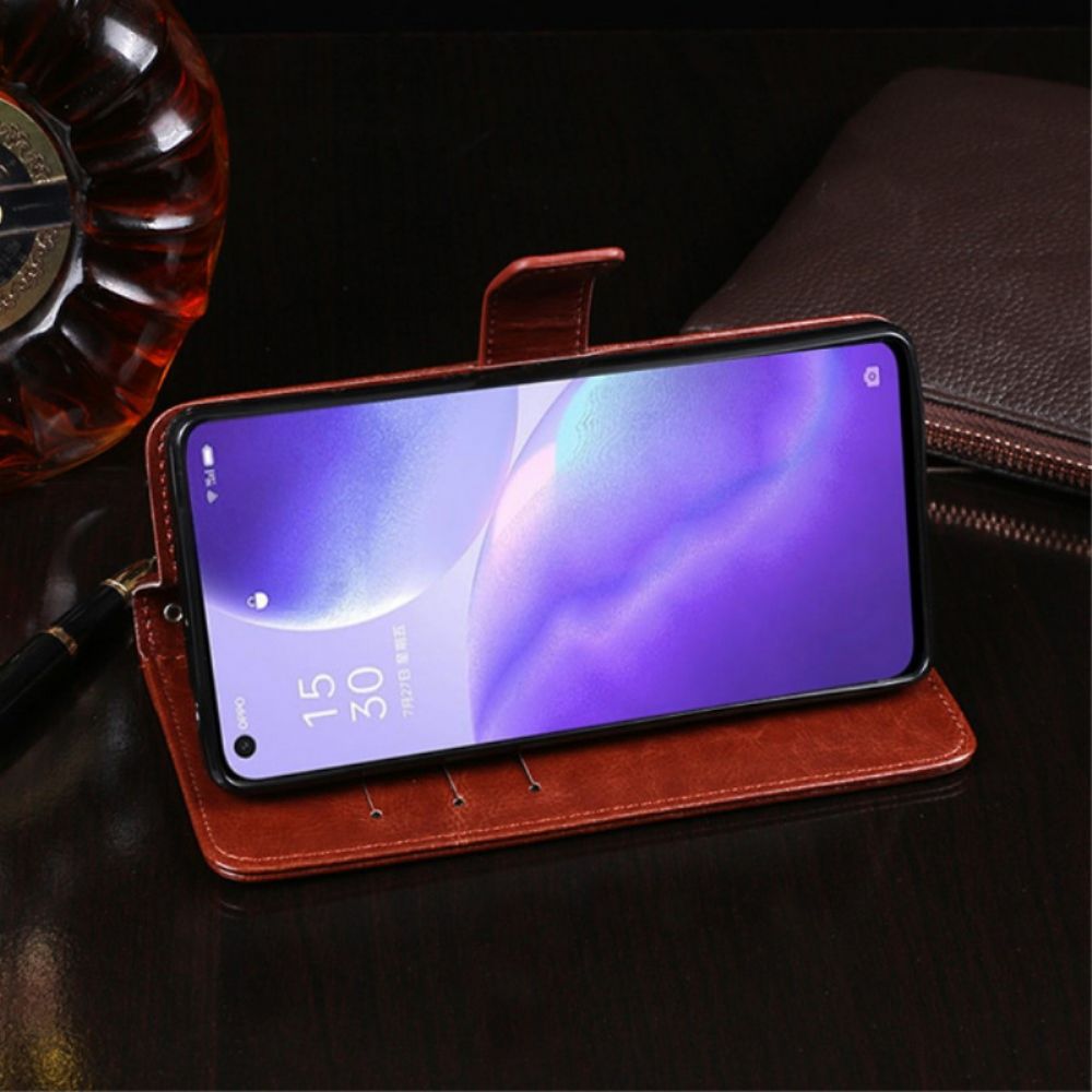 Folio-hoesje voor Oppo Find X3 Lite Imitatieleer Idewei
