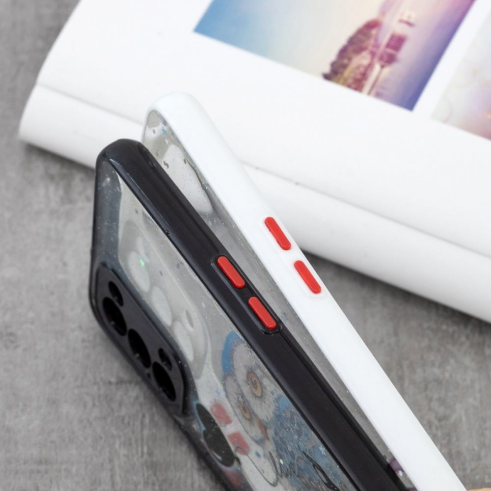 Hoesje voor Oppo Find X3 Lite Bloemenvlinder Met Koord