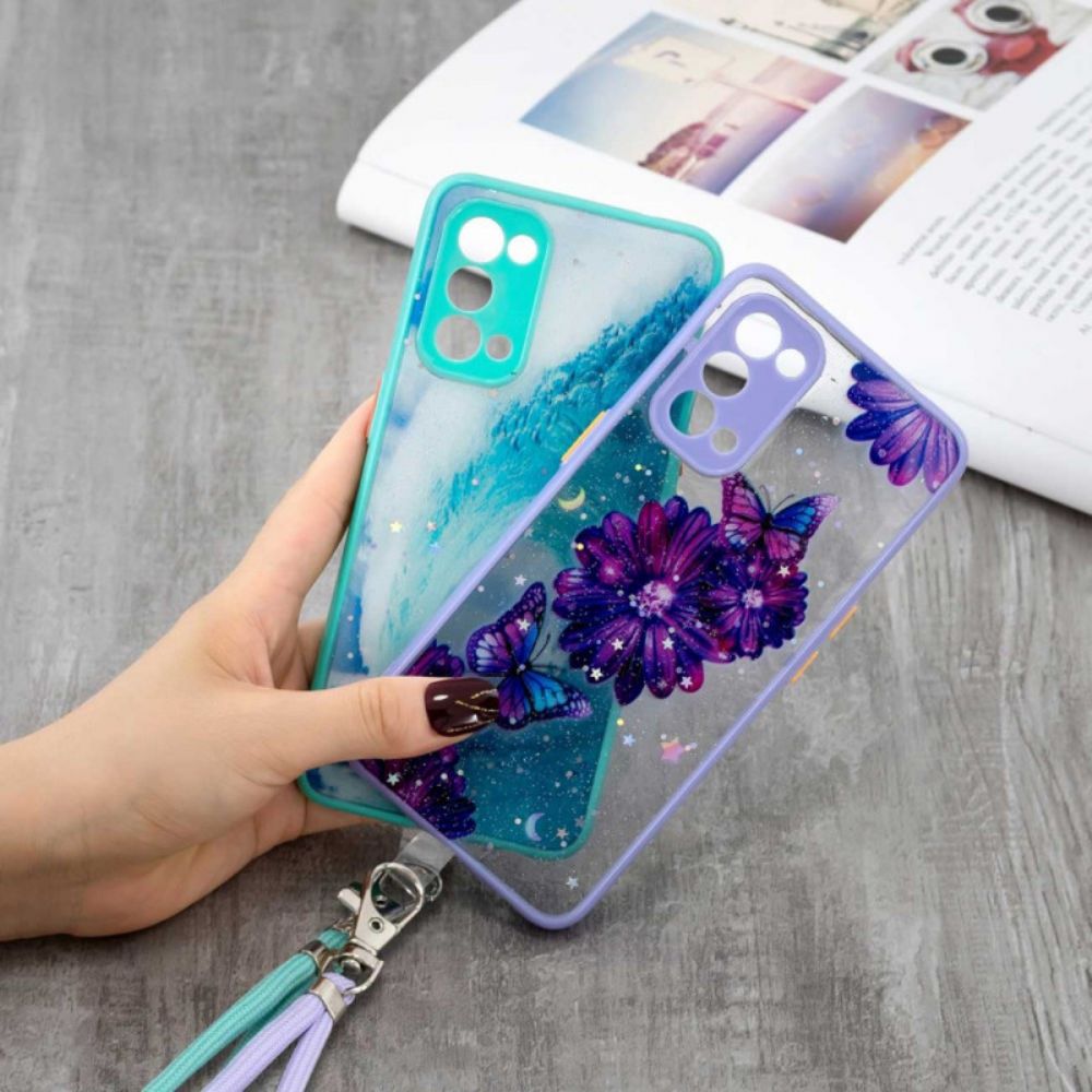 Hoesje voor Oppo Find X3 Lite Zwaaien Met Snoer