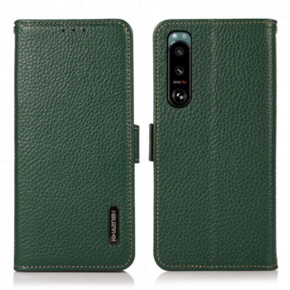 Folio-hoesje voor Sony Xperia 5 III Liche Leer Khazneh Rfid