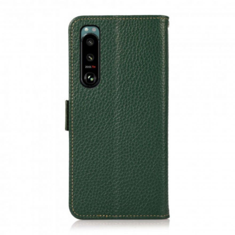 Folio-hoesje voor Sony Xperia 5 III Liche Leer Khazneh Rfid