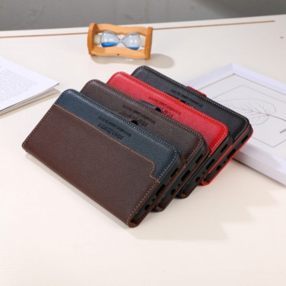 Folio-hoesje voor Sony Xperia 5 III Liche-stijl Rfid Khazneh