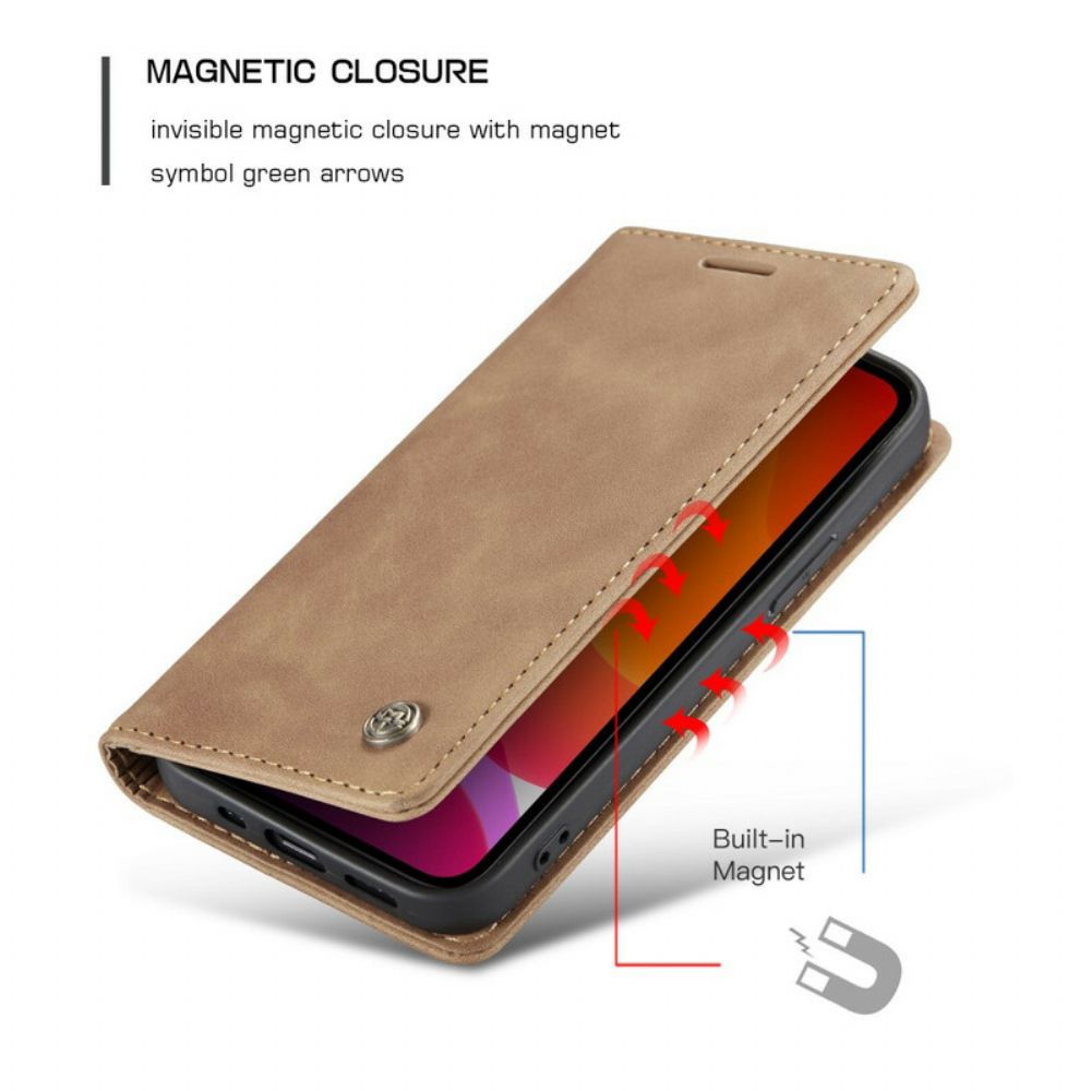 Bescherming Hoesje voor iPhone 12 / 12 Pro Folio-hoesje Caseme Kunstleer