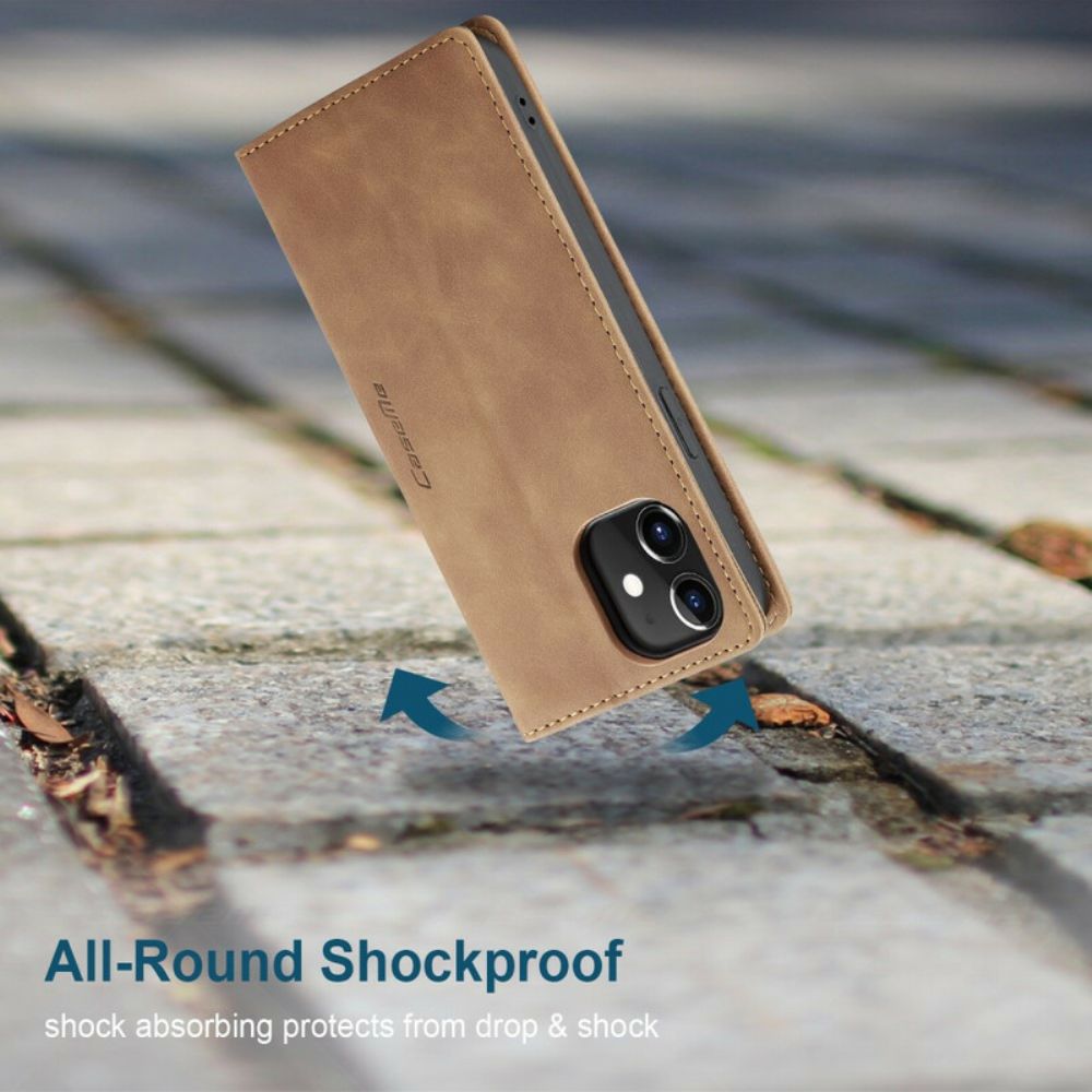Bescherming Hoesje voor iPhone 12 / 12 Pro Folio-hoesje Caseme Kunstleer