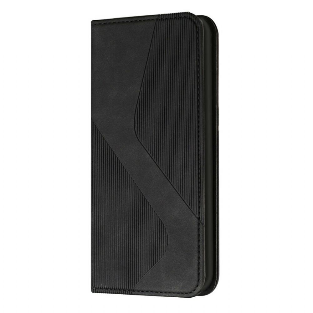 Bescherming Hoesje voor iPhone 12 / 12 Pro Folio-hoesje S-design Lederen Stijl