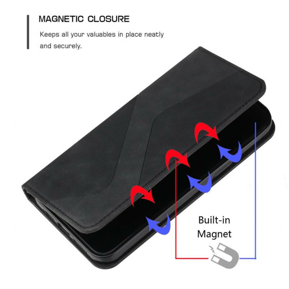 Bescherming Hoesje voor iPhone 12 / 12 Pro Folio-hoesje S-design Lederen Stijl