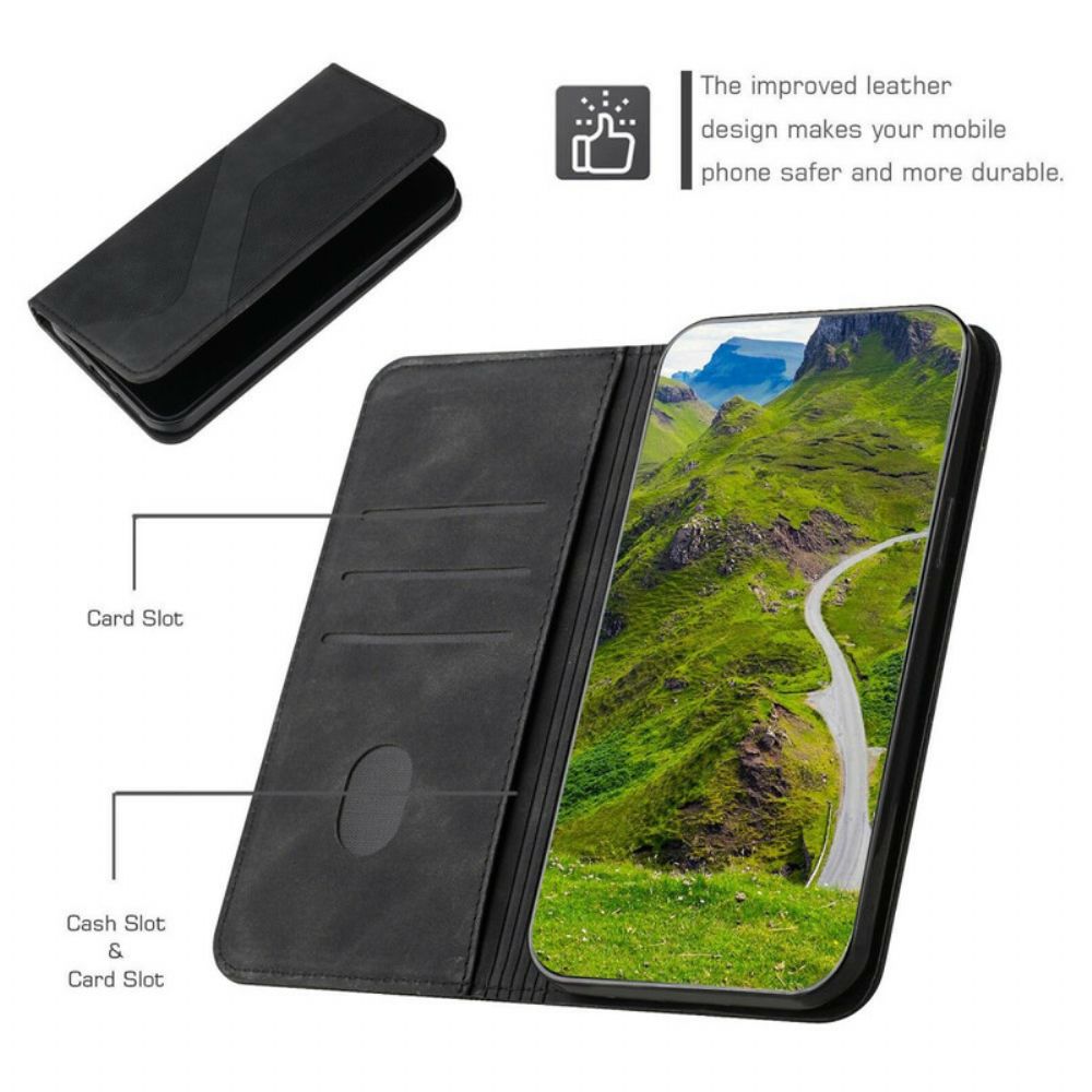 Bescherming Hoesje voor iPhone 12 / 12 Pro Folio-hoesje S-design Lederen Stijl