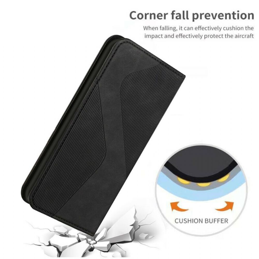 Bescherming Hoesje voor iPhone 12 / 12 Pro Folio-hoesje S-design Lederen Stijl