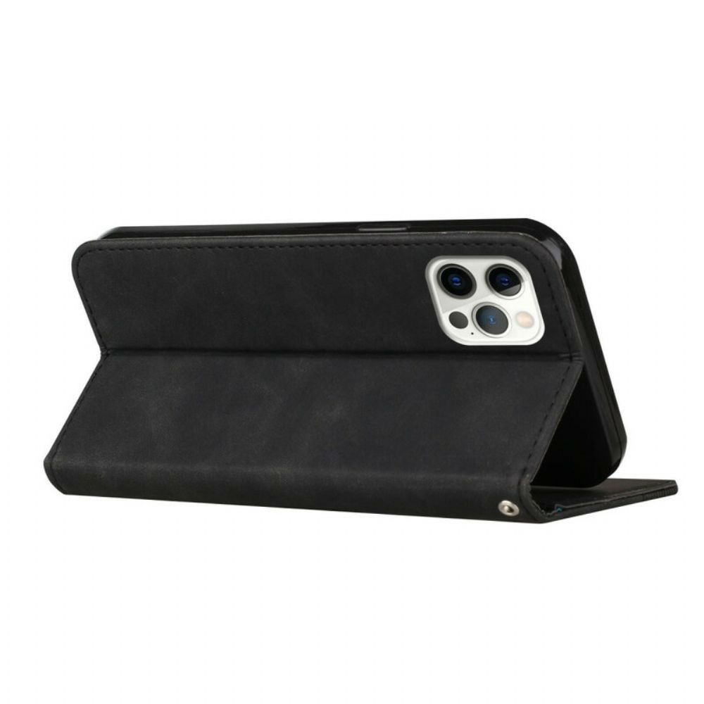 Bescherming Hoesje voor iPhone 12 / 12 Pro Folio-hoesje S-design Lederen Stijl