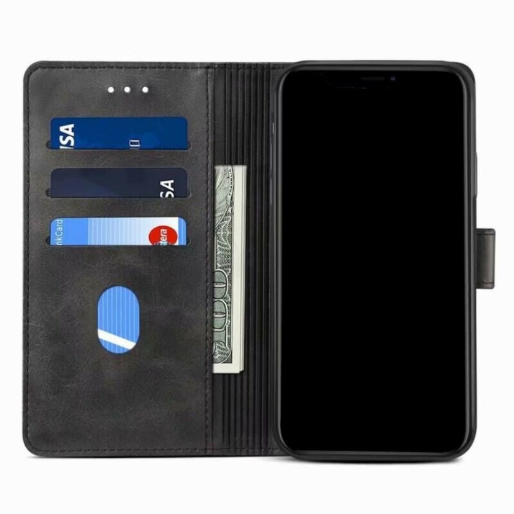 Folio-hoesje voor iPhone 12 / 12 Pro Gussim Lederen Stijl