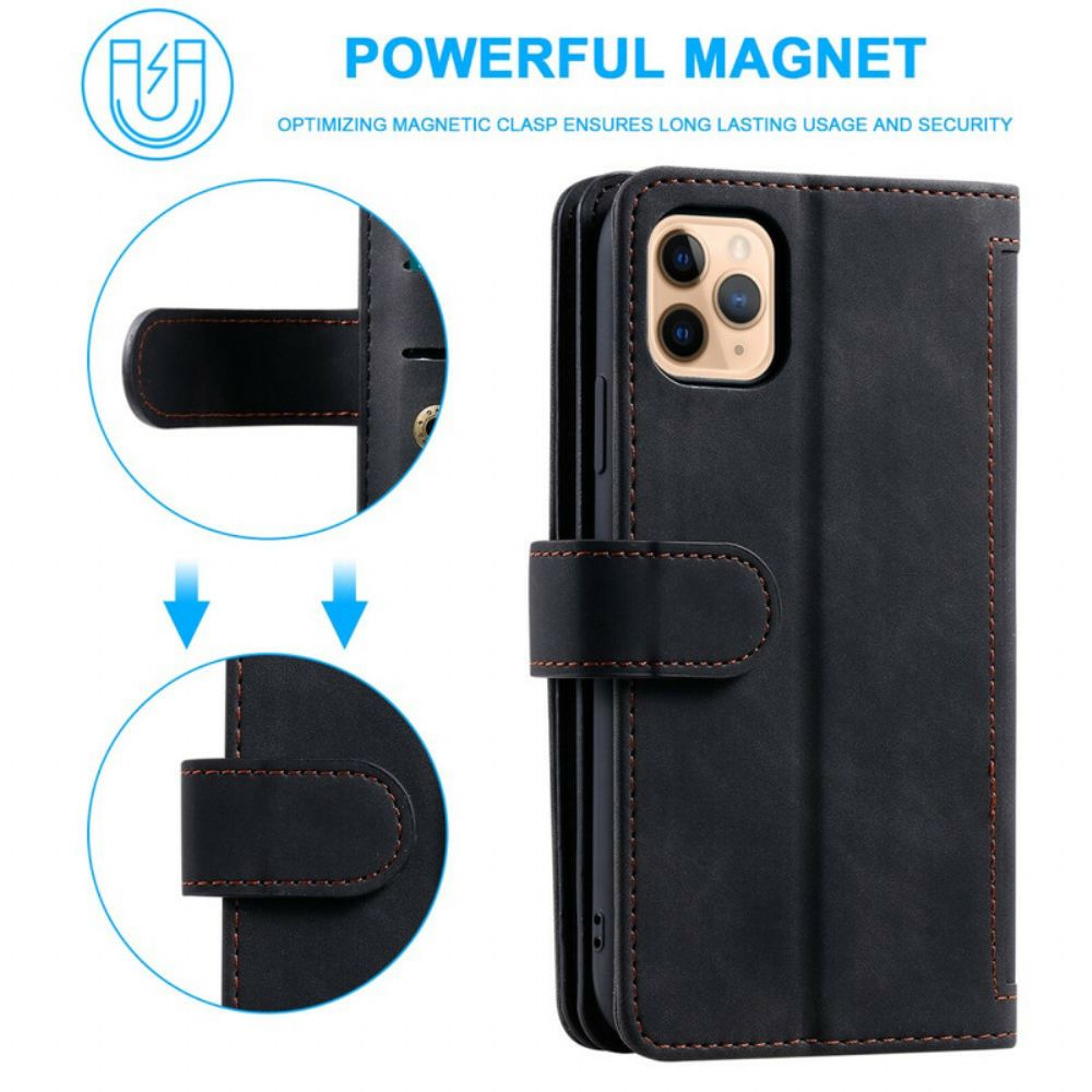 Folio-hoesje voor iPhone 12 / 12 Pro Puntentas 9 Kaarthouder