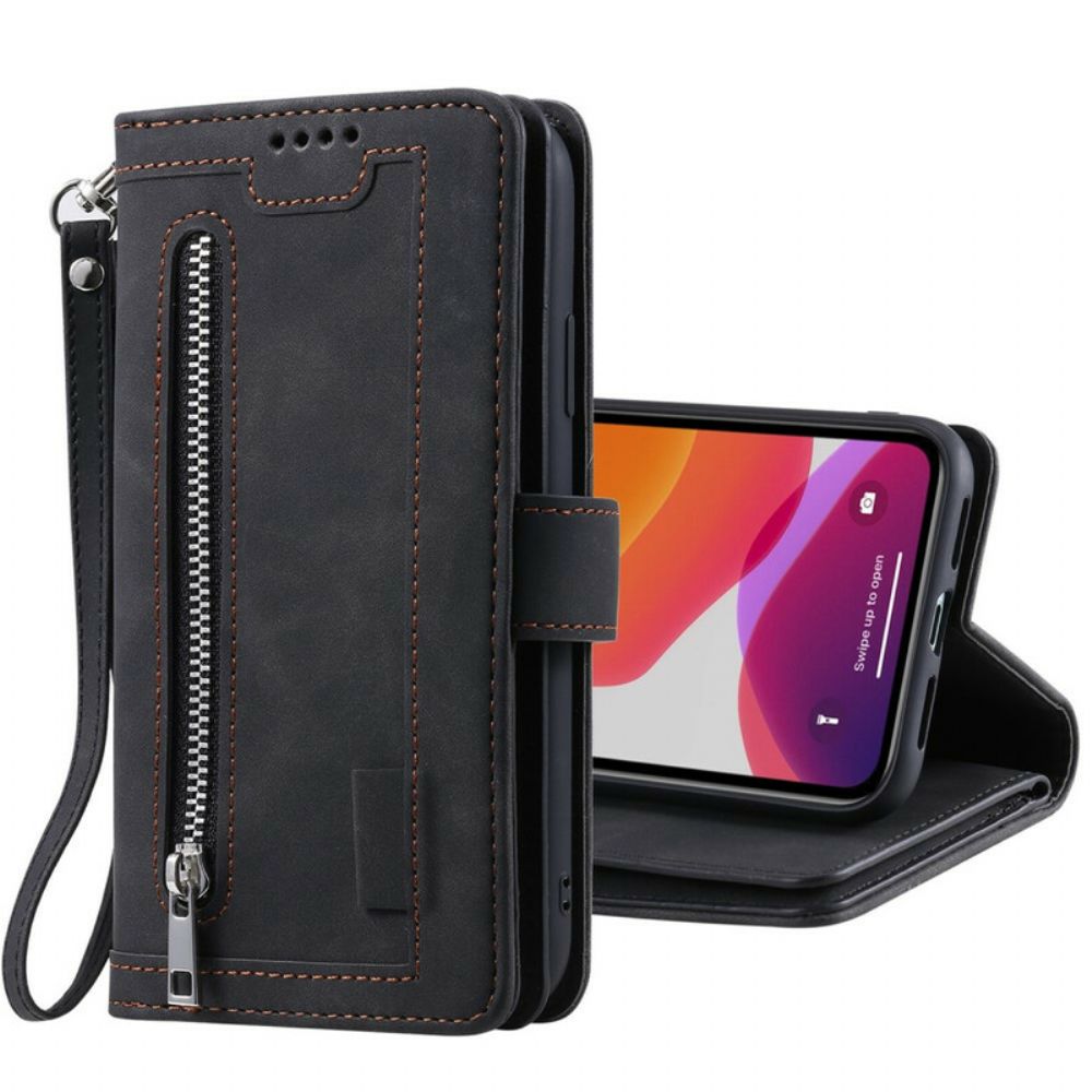 Folio-hoesje voor iPhone 12 / 12 Pro Puntentas 9 Kaarthouder