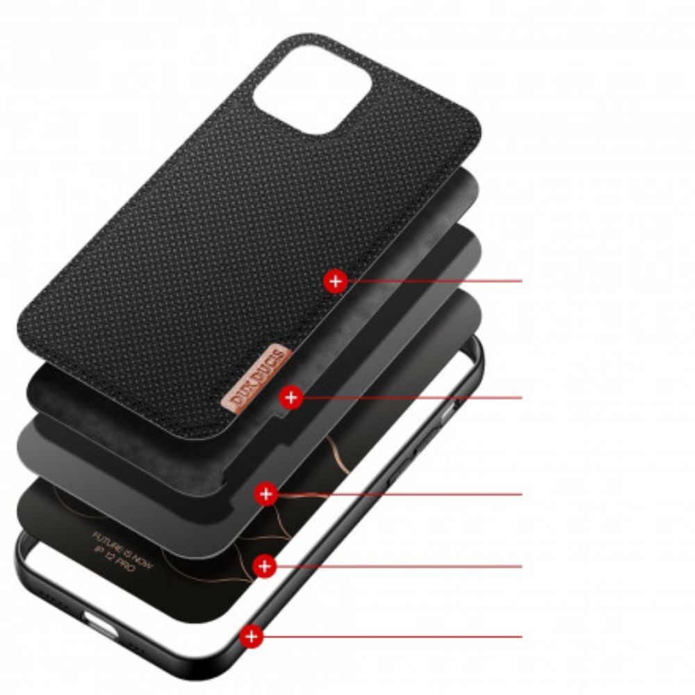 Hoesje voor iPhone 12 / 12 Pro Dux Ducis Fino-serie