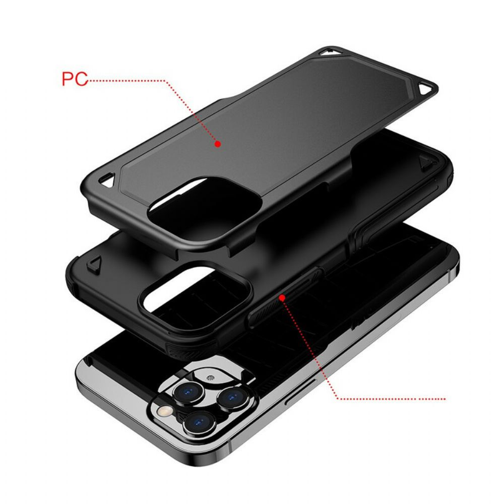 Hoesje voor iPhone 12 / 12 Pro Premium Metalen Effect