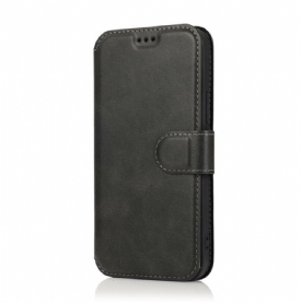Leren Hoesje voor iPhone 12 / 12 Pro Retro Lederen Stijl