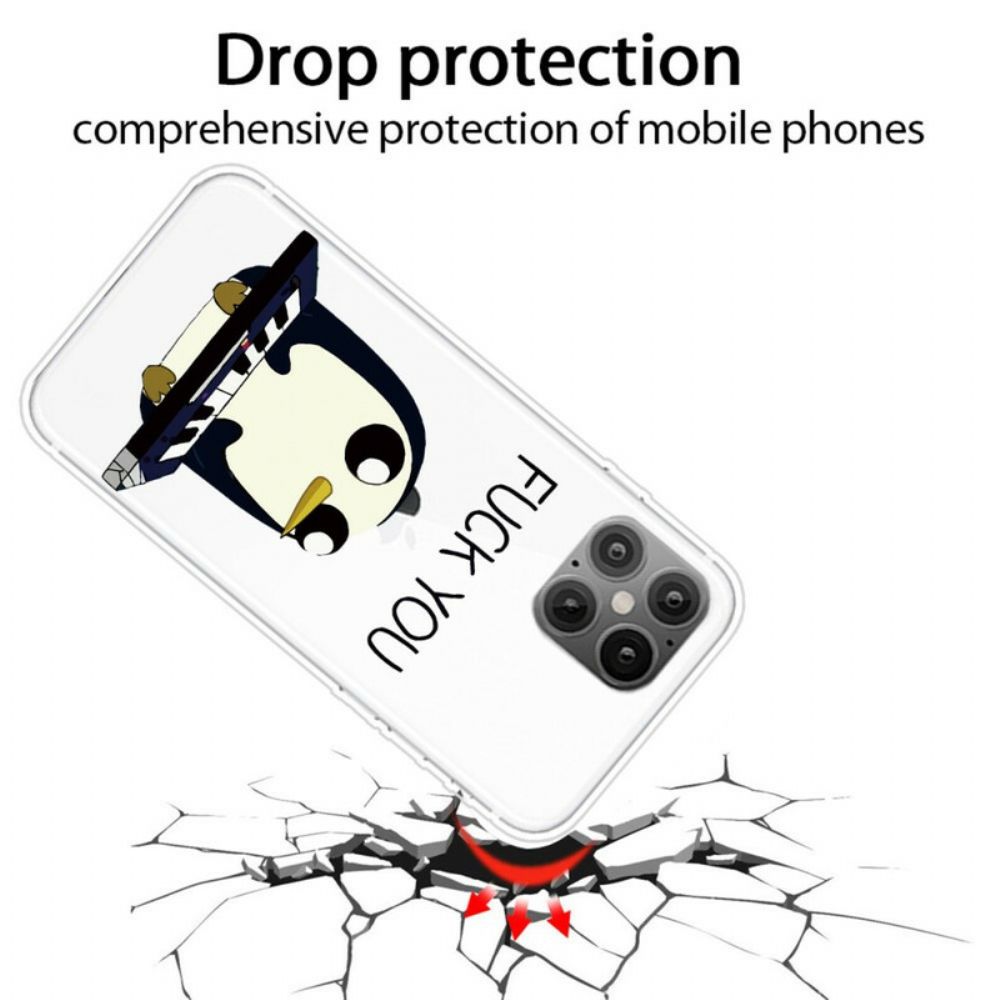 Telefoonhoesje voor iPhone 12 / 12 Pro Pinguïn Neuk Je