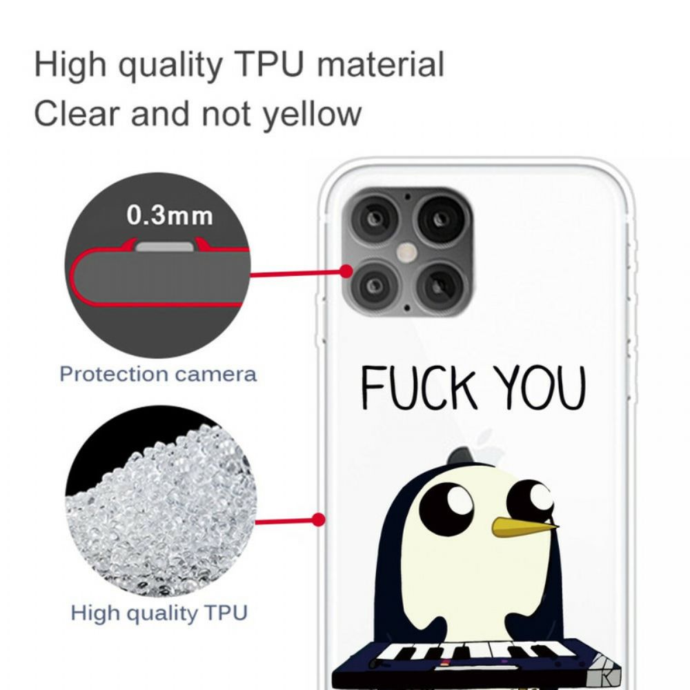 Telefoonhoesje voor iPhone 12 / 12 Pro Pinguïn Neuk Je
