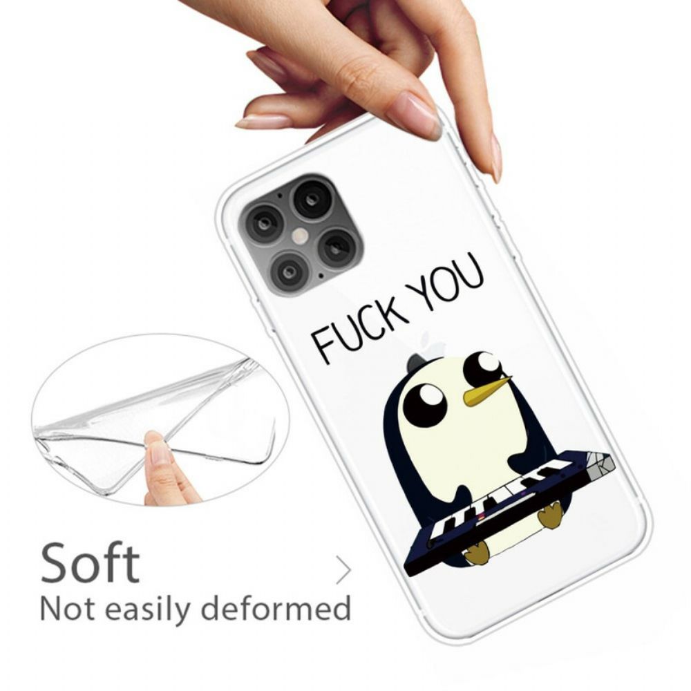 Telefoonhoesje voor iPhone 12 / 12 Pro Pinguïn Neuk Je