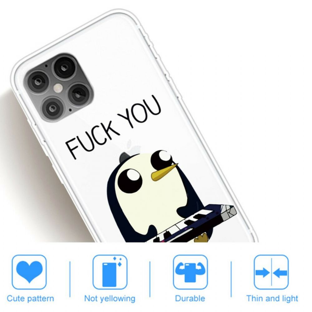 Telefoonhoesje voor iPhone 12 / 12 Pro Pinguïn Neuk Je