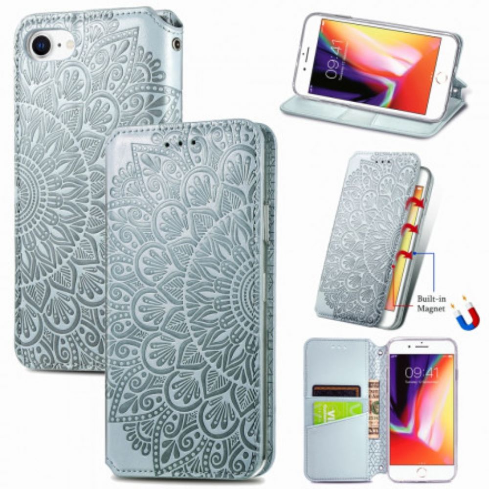 Bescherming Hoesje voor iPhone SE 3 / SE 2 / 8 / 7 Folio-hoesje Mandala's