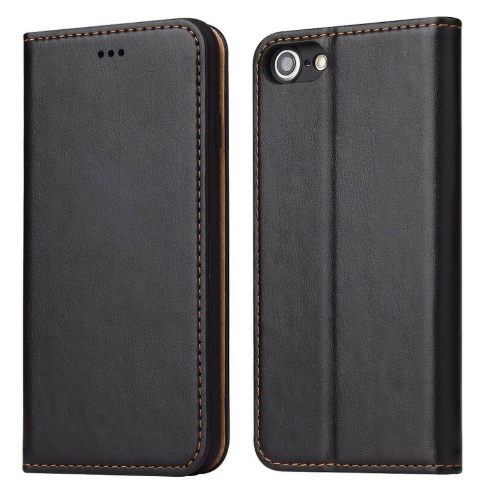 Bescherming Hoesje voor iPhone SE 3 / SE 2 / 8 / 7 Folio-hoesje Stijl Lederen Stiksels