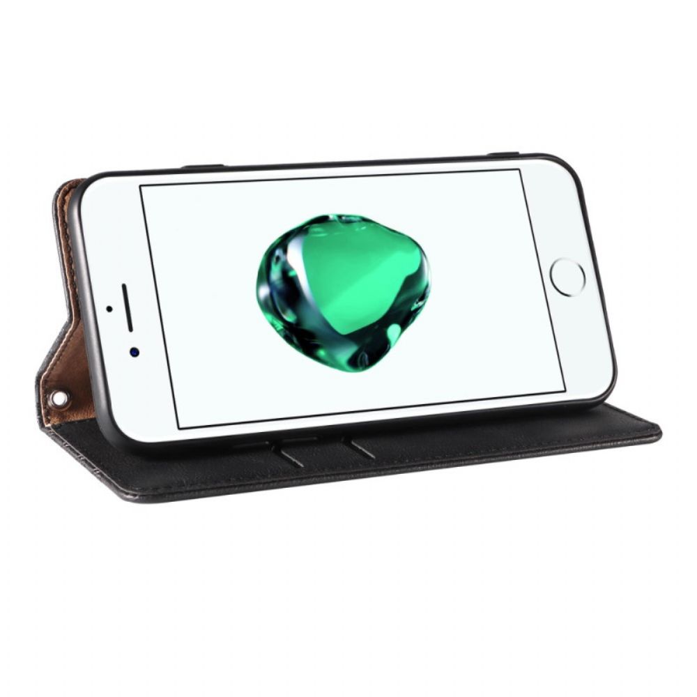 Bescherming Hoesje voor iPhone SE 3 / SE 2 / 8 / 7 Met Ketting Folio-hoesje Retro Strappy