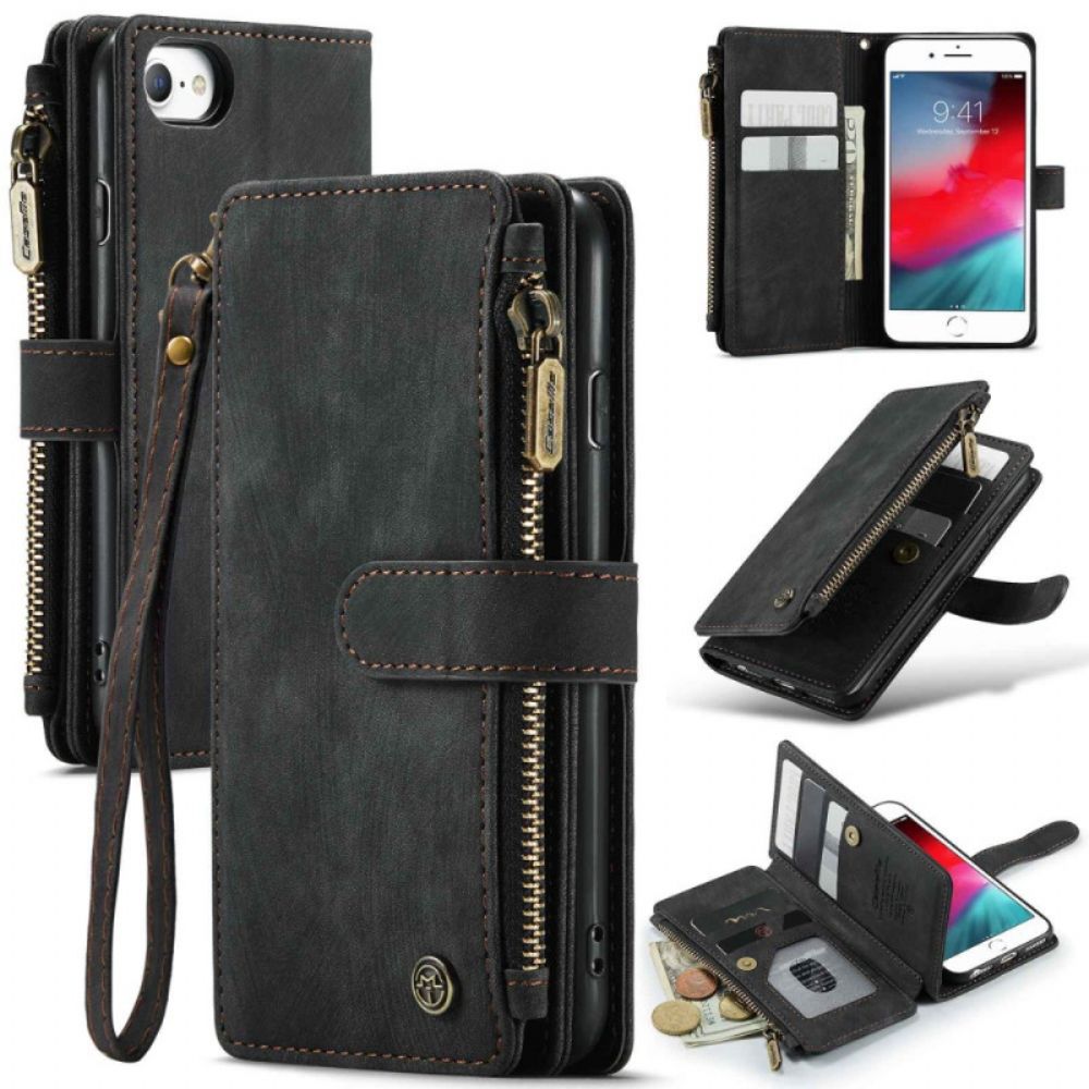 Folio-hoesje voor iPhone SE 3 / SE 2 / 8 / 7 Caseme Portemonnee