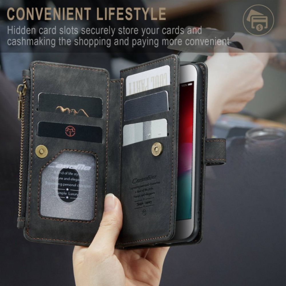 Folio-hoesje voor iPhone SE 3 / SE 2 / 8 / 7 Caseme Portemonnee