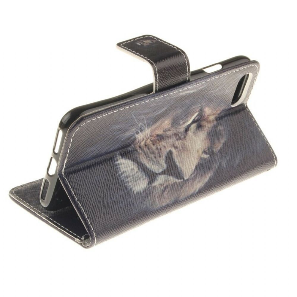 Folio-hoesje voor iPhone SE 3 / SE 2 / 8 / 7 Droomende Leeuw