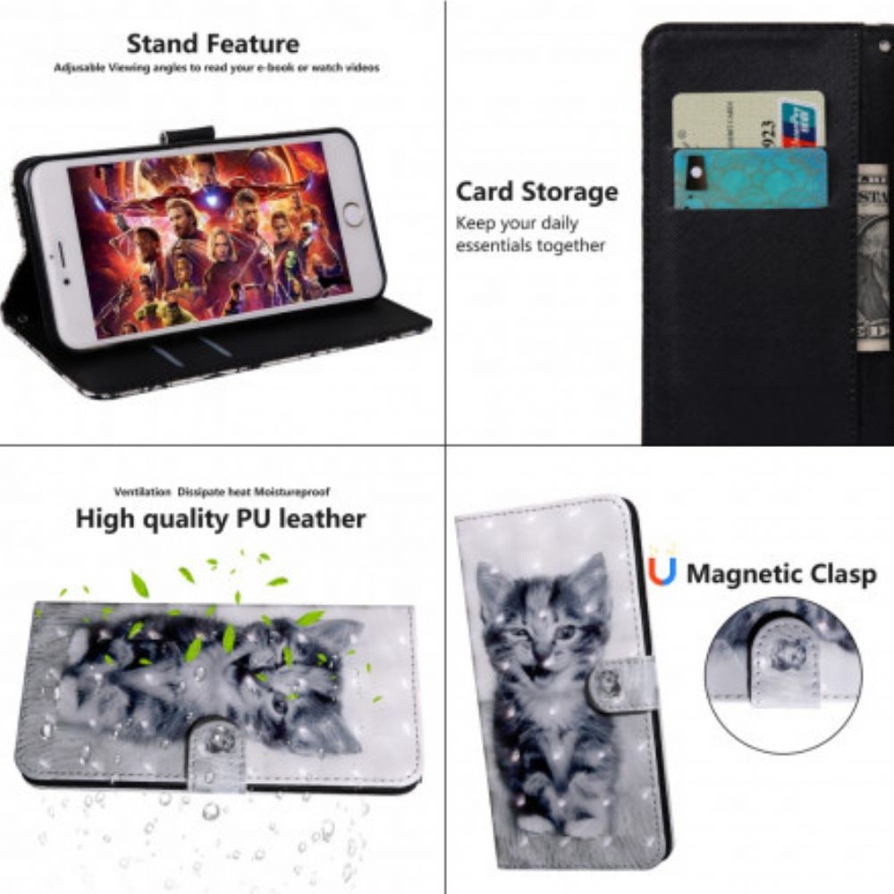 Folio-hoesje voor iPhone SE 3 / SE 2 / 8 / 7 Ignatius Het Katje