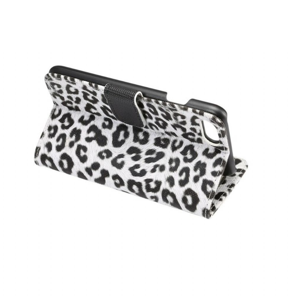 Folio-hoesje voor iPhone SE 3 / SE 2 / 8 / 7 Luipaard