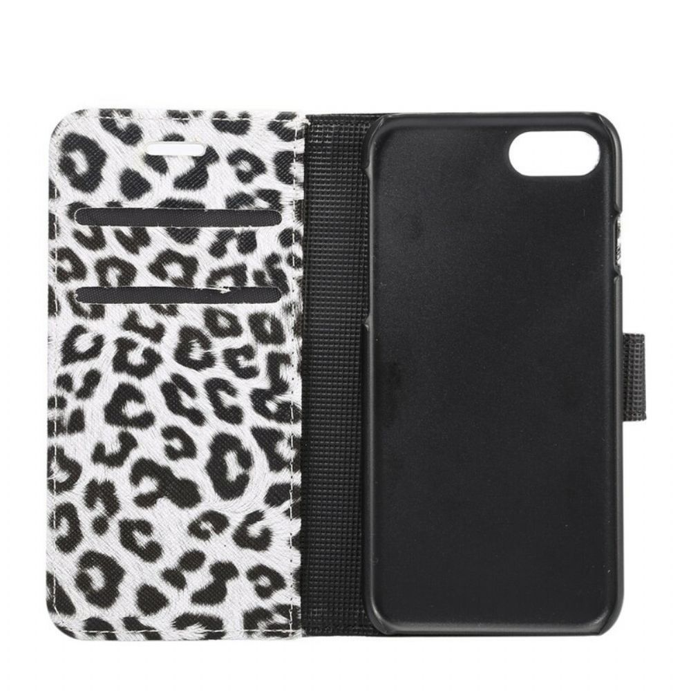 Folio-hoesje voor iPhone SE 3 / SE 2 / 8 / 7 Luipaard