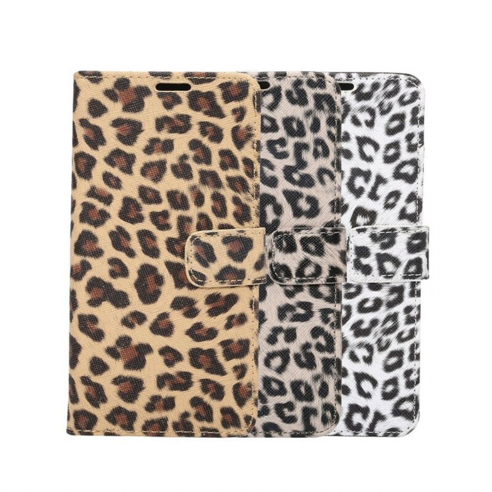Folio-hoesje voor iPhone SE 3 / SE 2 / 8 / 7 Luipaard