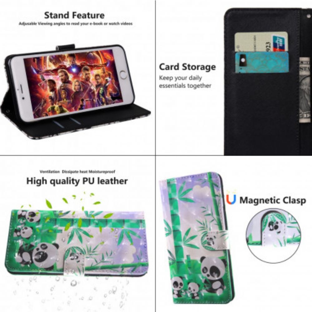 Folio-hoesje voor iPhone SE 3 / SE 2 / 8 / 7 Mam Octave En Anne De Panda's