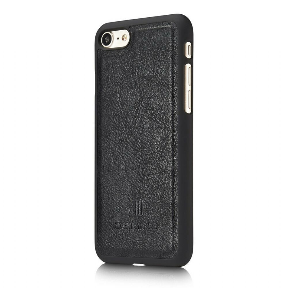 Hoesje Leren Hoesje voor iPhone SE 3 / SE 2 / 8 / 7 Dg.ming Afneembaar