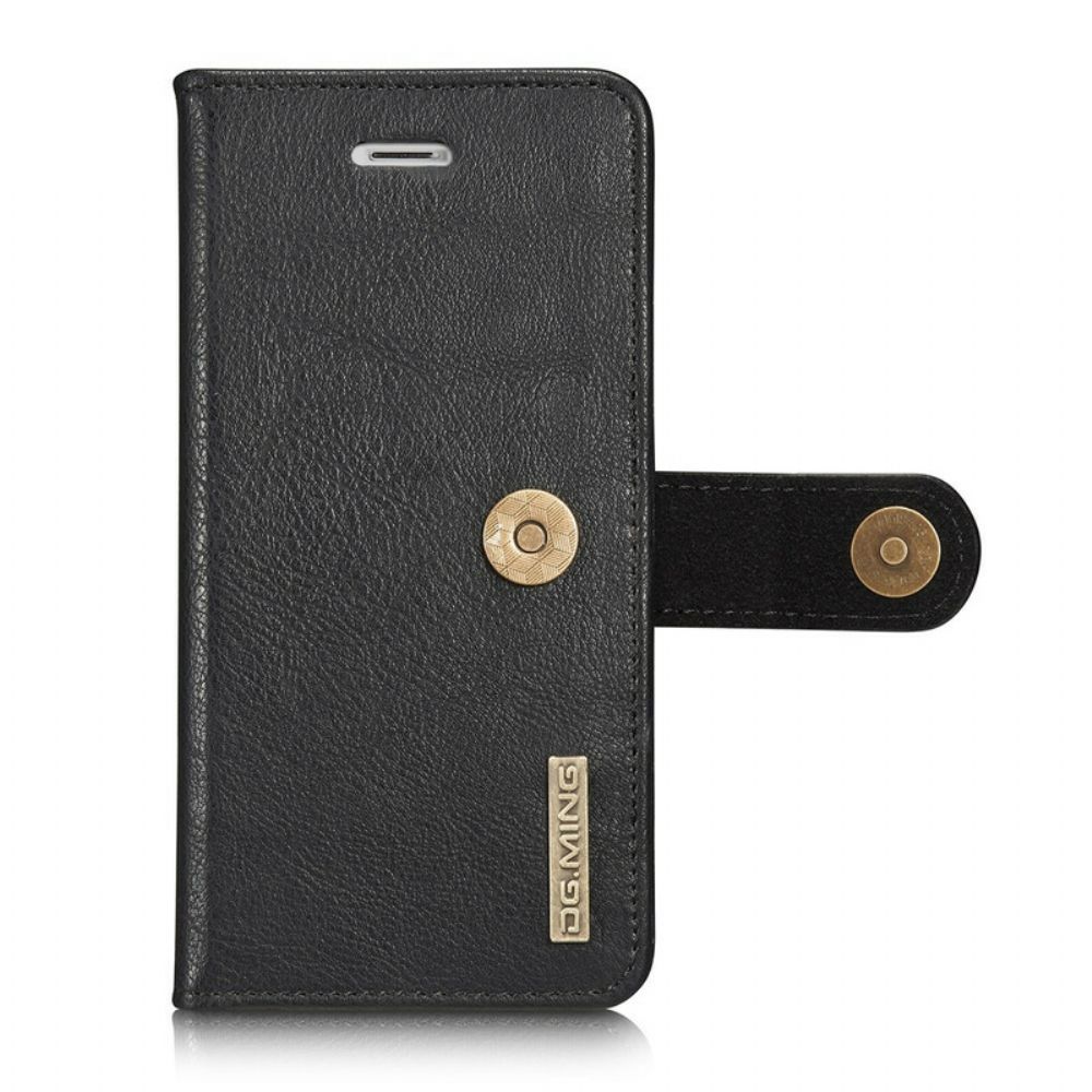 Hoesje Leren Hoesje voor iPhone SE 3 / SE 2 / 8 / 7 Dg.ming Afneembaar