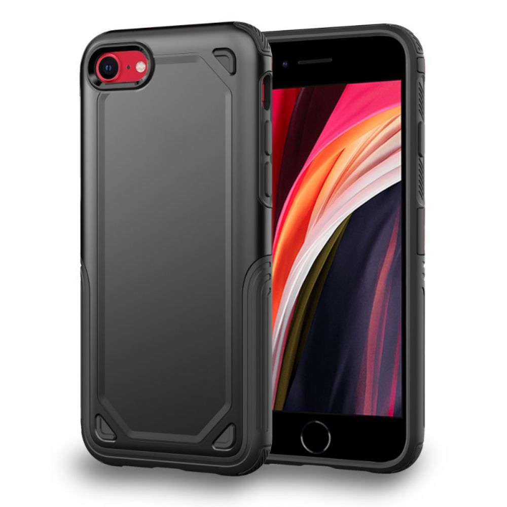 Telefoonhoesje voor iPhone SE 3 / SE 2 / 8 / 7 Stijf Metaaleffect