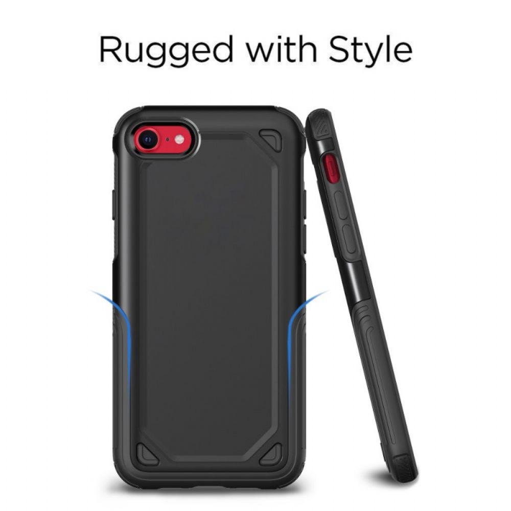 Telefoonhoesje voor iPhone SE 3 / SE 2 / 8 / 7 Stijf Metaaleffect